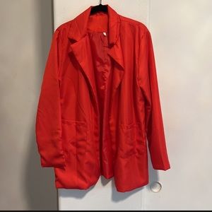 BRIGHT RED BLAZER - XL LONG FITTED